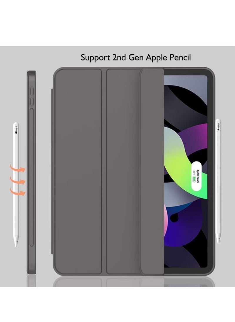 JAJEEK iPad Air 13 Inch M2 2024 Case – Smart Case with Pencil Holder, Supports Pencil Pro & Pencil (USB-C), Touch ID & Auto Wake/Sleep, Space Gray - Image 4