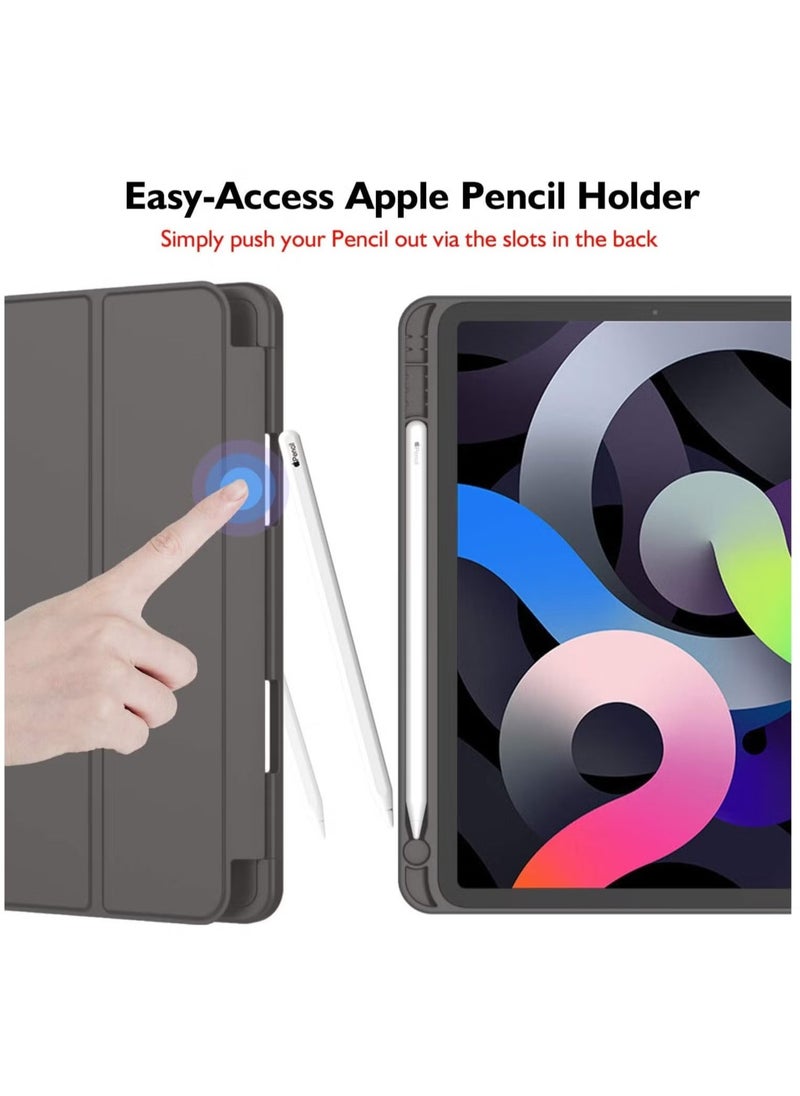JAJEEK iPad Air 13 Inch M2 2024 Case – Smart Case with Pencil Holder, Supports Pencil Pro & Pencil (USB-C), Touch ID & Auto Wake/Sleep, Space Gray - Image 2