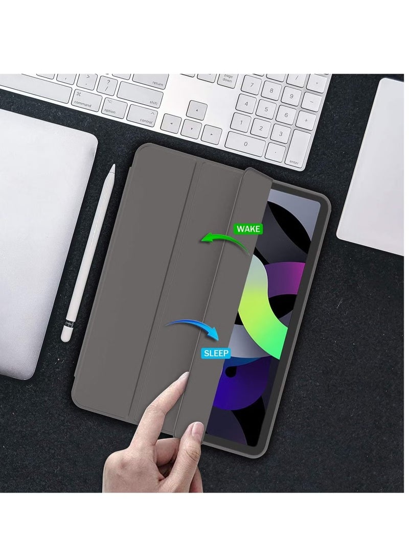 JAJEEK iPad Air 13 Inch M2 2024 Case – Smart Case with Pencil Holder, Supports Pencil Pro & Pencil (USB-C), Touch ID & Auto Wake/Sleep, Space Gray - Image 5