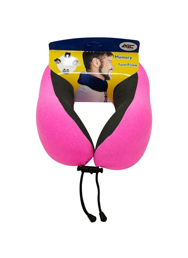 Agc - Travel Pillow Luxury Memory Foam Neck & Head Support Pillow Soft Sleeping Rest Cushion Travel Neck Pillow for Airplane/Car/Home/Office Headrest - Image 1