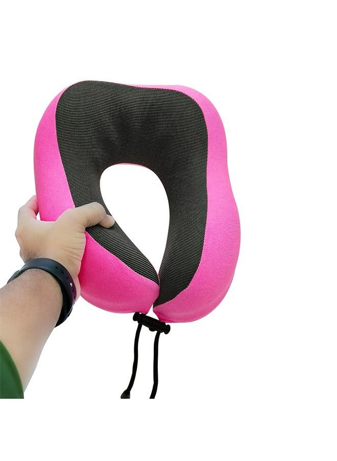 Agc - Travel Pillow Luxury Memory Foam Neck & Head Support Pillow Soft Sleeping Rest Cushion Travel Neck Pillow for Airplane/Car/Home/Office Headrest - Image 1