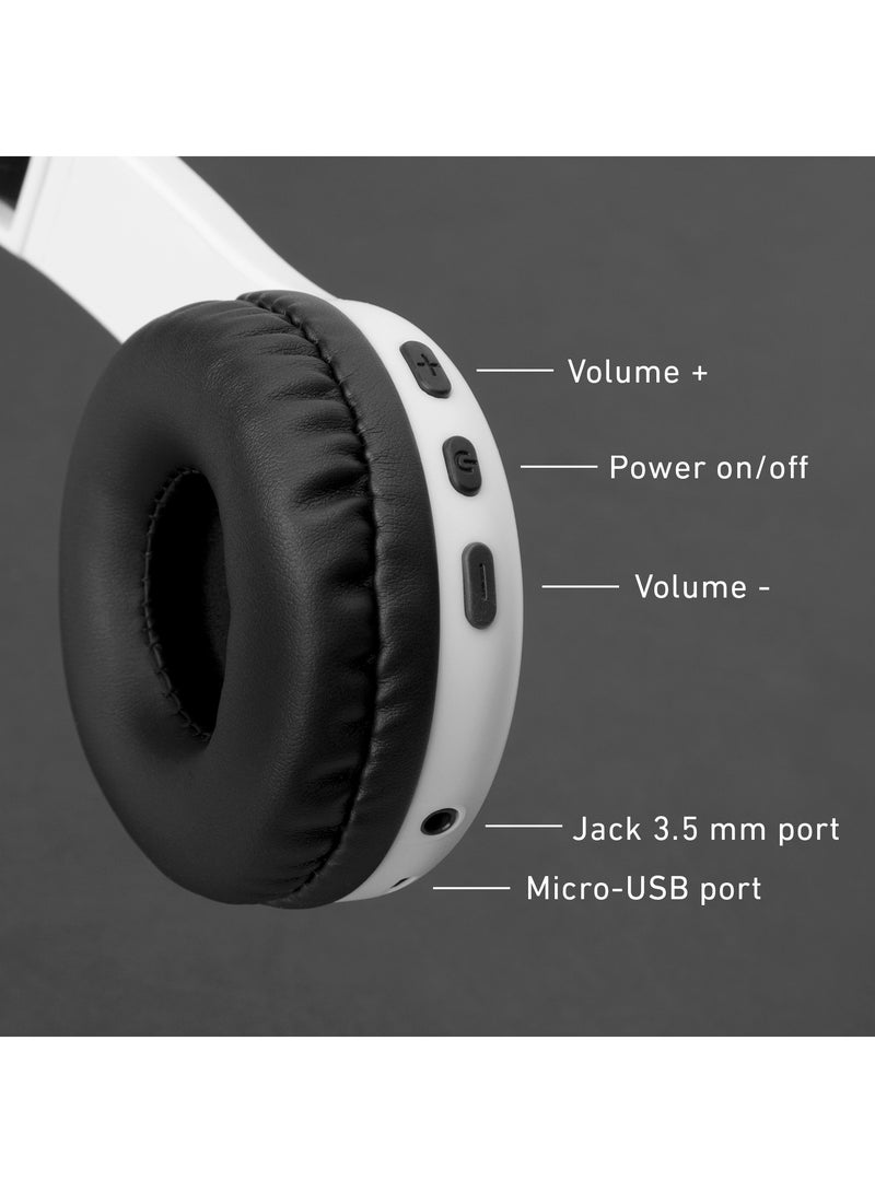 SBS سماعة رأس قابلة للطي لاسلكية متميزة مع وسائد أذن ناعمة وميكروفون مدمج، بلوتوث V5.0، أزرار لإدارة المكالمات والموسيقى - Image 5