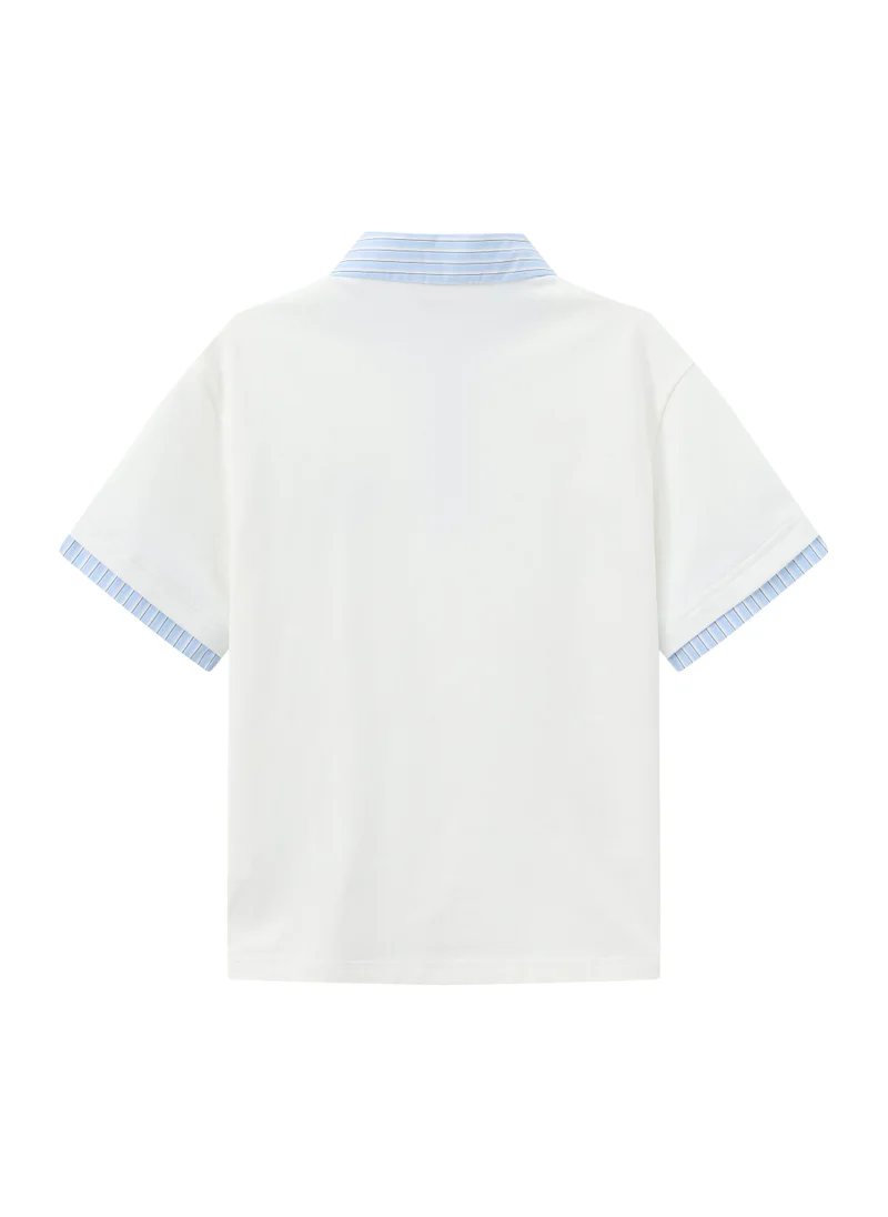 Balabala Kids Boys Lapel short-sleeved T-shirt