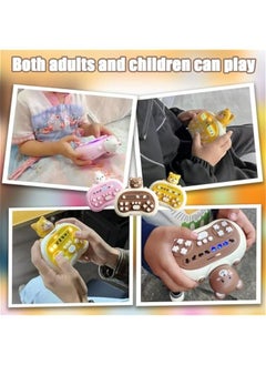 Generic Quick Press Game Fidget Toy Handle Flashing Portable Travel Board Game for Kids Adults Xmas Birthday Gifts Pink Rabbit  - Image 2