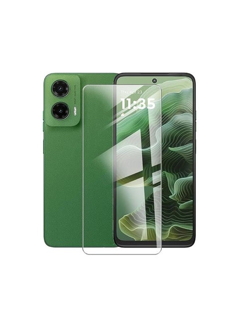 واقي شاشة من الزجاج المقوى بتغطية كاملة ومضاد للخدش لهاتف Motorola G35 5G