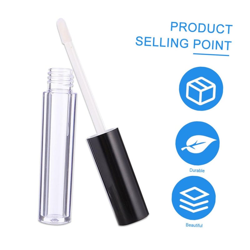 Didiseaon Empty Lip Gloss Tubes Wand 30pcs Lip Gloss Bottles Reusable Diy Supplies - Image 2