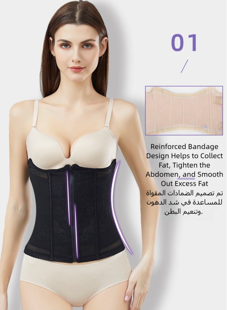 أونليماي فقط مشد لتدريب الخصر، مشد للتحكم في البطن، مشد للجسم، مشد خصر للنساء بعد الولادة، حزام بطن ملفوف - Image 5