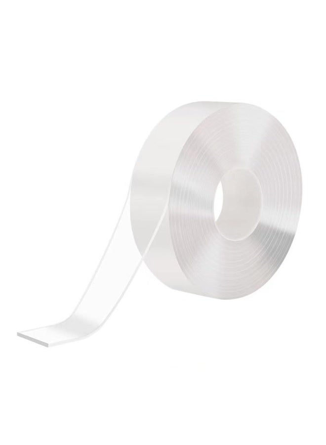 JZS Double Sided Tape Heavy Duty, Extra Large Nano Double Sided Adhesive Tape,Clear Mounting Tape Picture Hanging Adhesive Strips,Removable Tape,2mm x 50mm x 5m,Transparent Film - Image 1