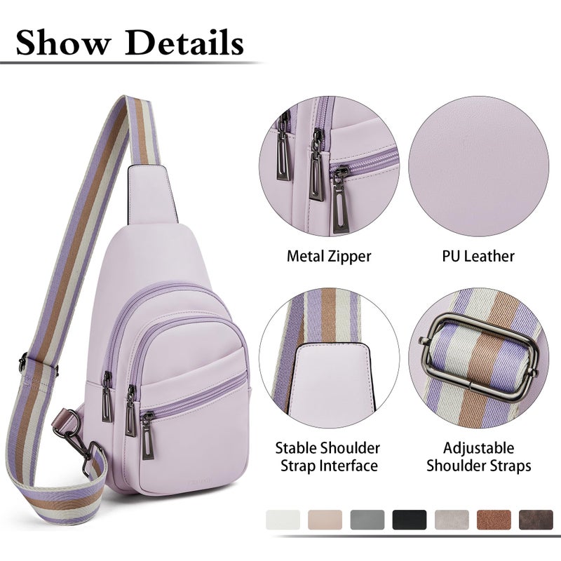 Mroede Sling Bag Crossbody Bags for Women Fanny Packs for Women Chest Bag for Work Shopping - Image 5