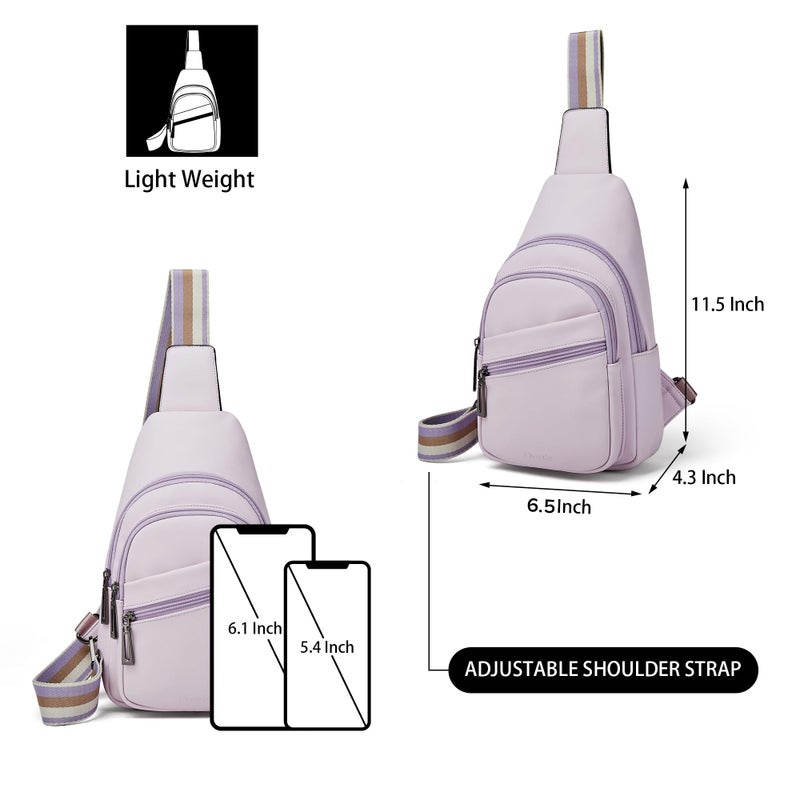 Mroede Sling Bag Crossbody Bags for Women Fanny Packs for Women Chest Bag for Work Shopping - Image 3
