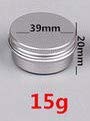 FUN + LEARN 15g/ml Small Round Aluminium Tin Box (39 mm x 20 mm, Silver) -Pack of 15 - Image 2