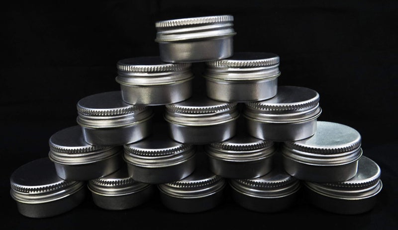 FUN + LEARN 15g/ml Small Round Aluminium Tin Box (39 mm x 20 mm, Silver) -Pack of 15 - Image 5