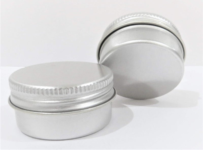 FUN + LEARN 15g/ml Small Round Aluminium Tin Box (39 mm x 20 mm, Silver) -Pack of 15 - Image 3