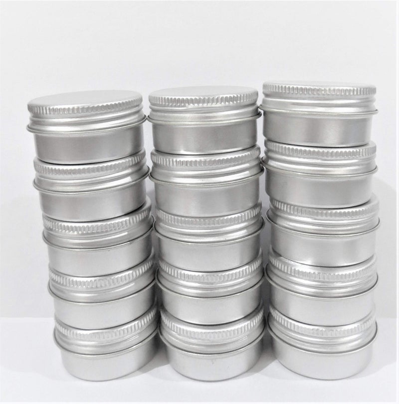 FUN + LEARN 15g/ml Small Round Aluminium Tin Box (39 mm x 20 mm, Silver) -Pack of 15 - Image 4