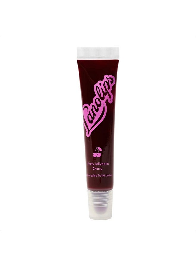 Lanolips Fruity Jellybalm - Tinted Lip Balm to Deepen, Brighten & Enhance - Moisturizing Lanolin Lip Balm & Jelly Lip Gloss - Everyday Lip Makeup - Cherry (10g / 0.35oz) - Image 1
