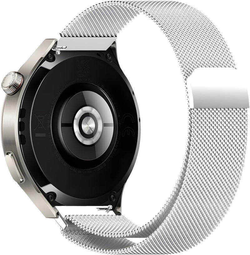 Next Store 22mm Magnetic Stainless Steel Strap Compatible with Galaxy Watch 3/GT4/GT3/GT2/Amazfit GTR2/3/3 Pro/4 – Premium Metal Bracelet - Image 1