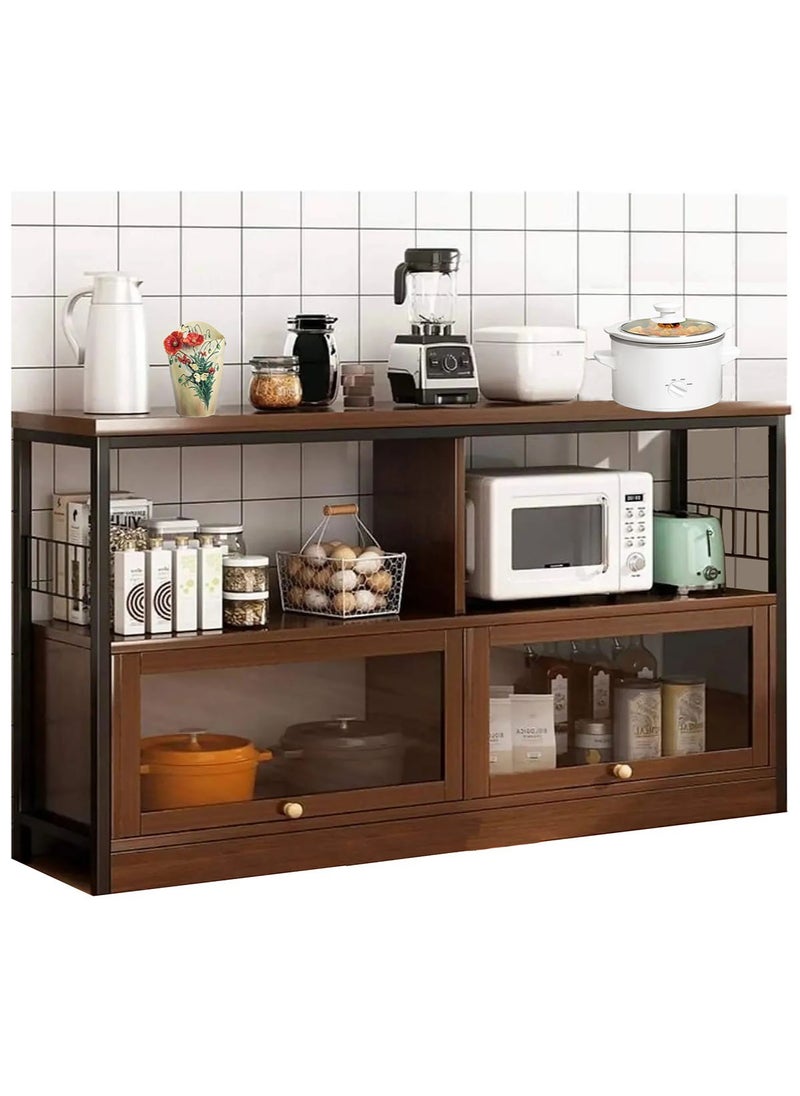 AGD Coffee Cabinet, Large Capacity Coffee Table, Modern Minimalist Style Home Coffee Corner, Suitable for Living Room or Office  - Image 1