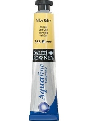 Daler Rowney - Aquafine Tube Watercolor 8 ml 663 Yellow Ocher - Image 1