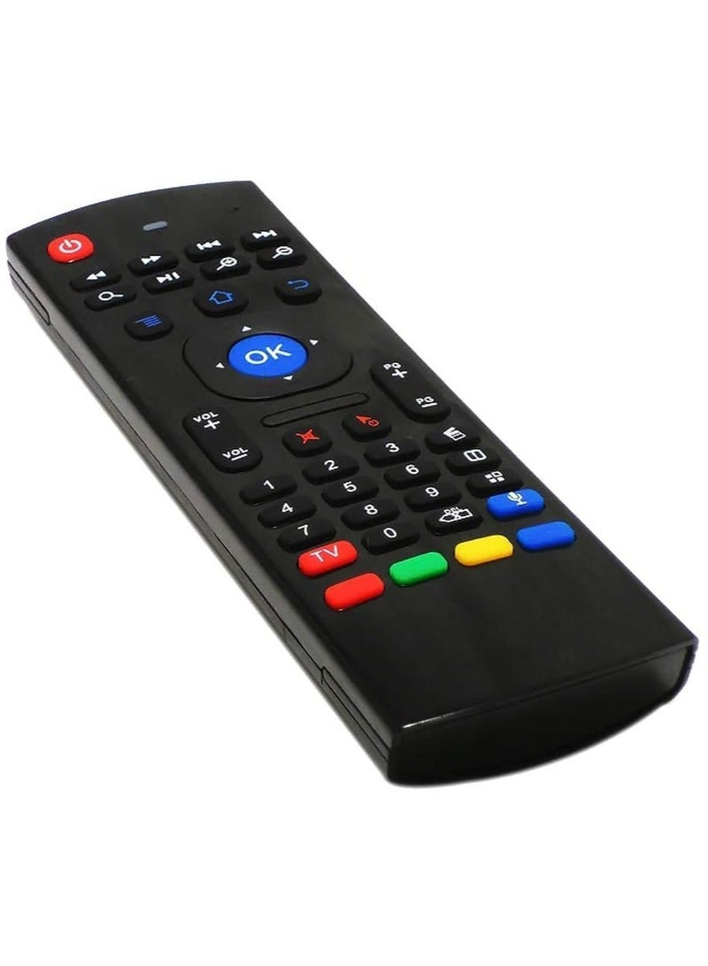 New Replacement Remote Control, Remote Control Fit, Universal Remote Control Compatible with MX3-M Air Mouse Wireless 2.4G Remote Control Keyboard with Microphone for Android TV Box/Mini PC 