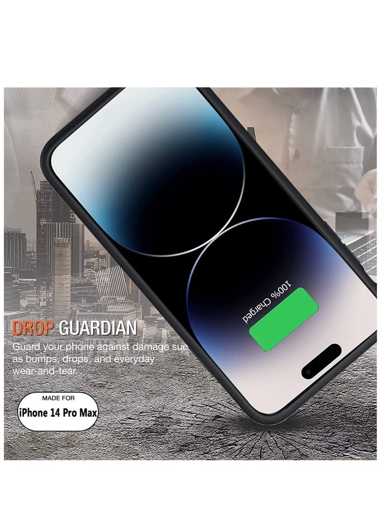 ELTRAZONE حافظة بطارية لهاتف iPhone 14 Pro Max، حافظة شحن محمولة قابلة لإعادة الشحن بسعة 4500 مللي أمبير في الساعة لهاتف iPhone 14 Pro Max (6.7 بوصة) مع حزمة بطارية ممتدة وحافظة شاحن واقية - Image 4