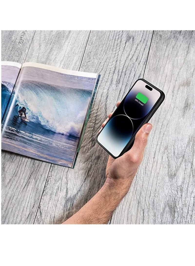 ELTRAZONE حافظة بطارية لهاتف iPhone 14 Pro Max، حافظة شحن محمولة قابلة لإعادة الشحن بسعة 4500 مللي أمبير في الساعة لهاتف iPhone 14 Pro Max (6.7 بوصة) مع حزمة بطارية ممتدة وحافظة شاحن واقية - Image 5