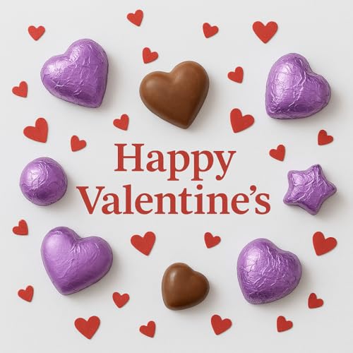 Esslly Purple Embossed Aluminum Foil Chocolate Wrappers | Luxurious 7x10 Sheets | Pack of 200 | Add a Touch of Elegance and Elevate Your Chocolates with Premium Wrapping - Image 4