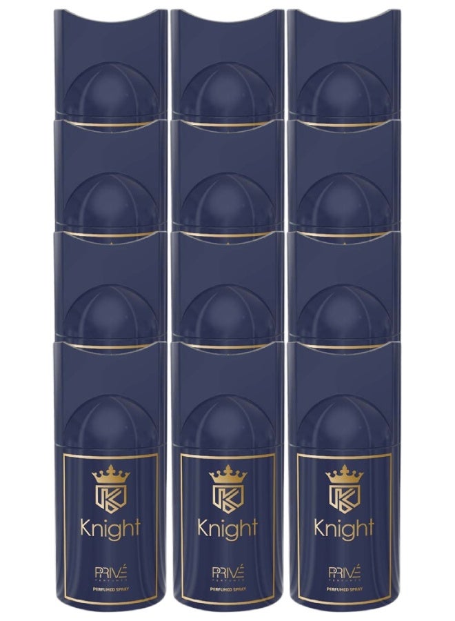 PRIVE 12 Pieces Knight Body Spray 250ML - Image 1