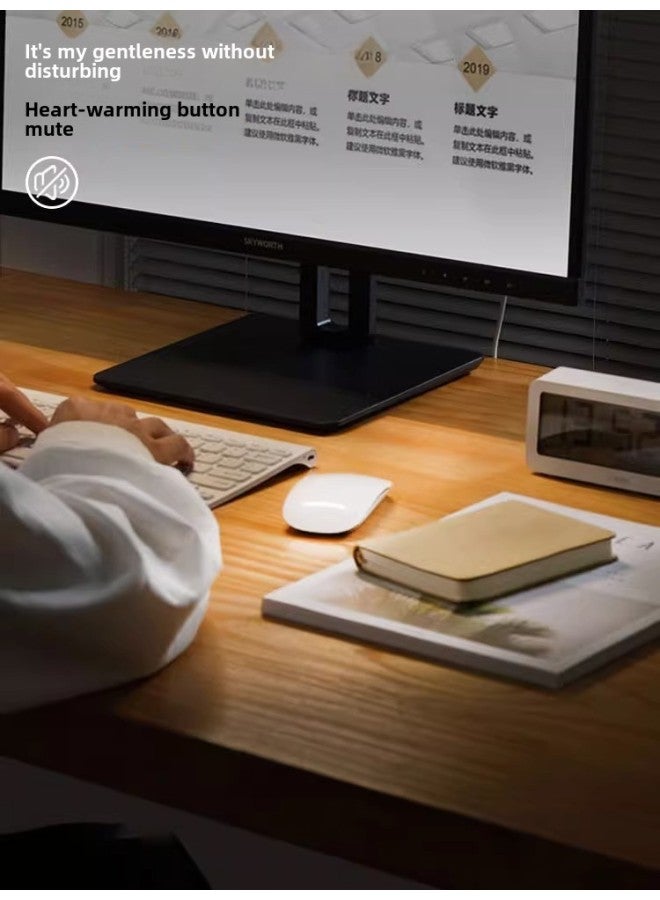 Wireless Silent Voice Mouse Charging Bluetooth For Apple Huawei Xiaomi Lenovo Asus Laptop-Specifications:White/wireless Version  - Official Standard Configuration - Image 5