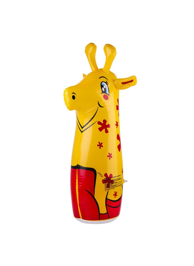 PVC Classic Cute Dolphin Penguin Inflatable Tumbler Sand 90cm Inflatable Animal Toys Wholesale-Color:Deer  - Image 1