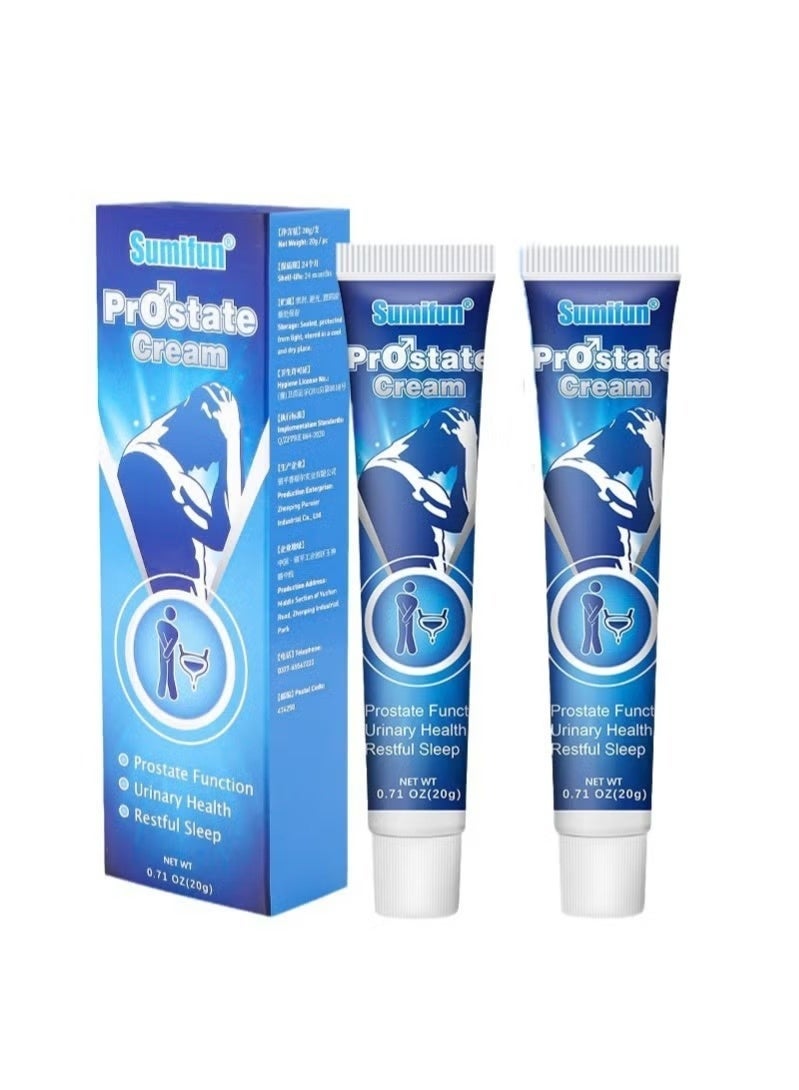 Sumifun Herbal Prostate Comfort Cream for Men 2PCS, 20g Each, Natural Extracts, Fast-Absorbing Formula for Soothing Prostate Area & Improving Daily Comfort - Image 1