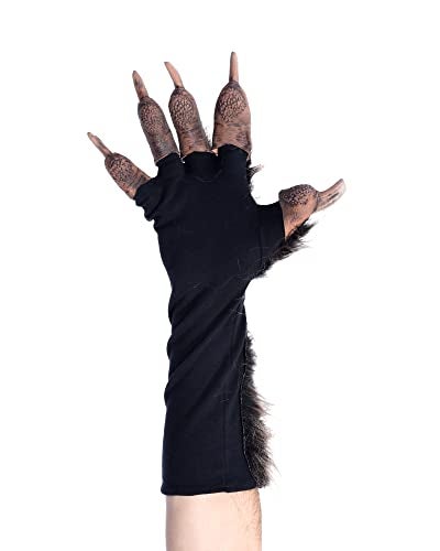 Zagone Studios Wolf Animal Brown Costume Gloves Claws - Image 2