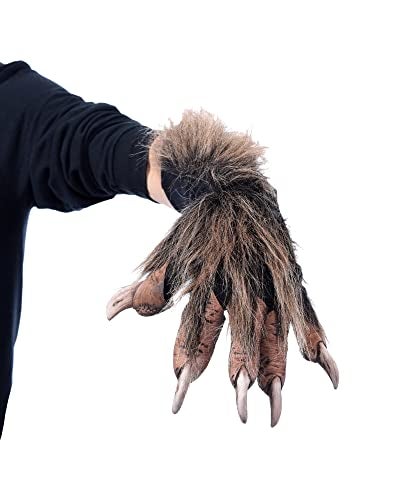 Zagone Studios Wolf Animal Brown Costume Gloves Claws - Image 3