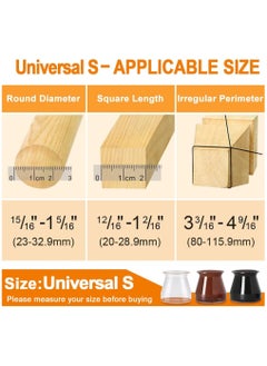 Bukela 24 Pack Chair Leg Floor Protectors, for Hardwood Floor Silicone Covers, Protect Wood Floor Tile Floor Scratches Felt Pads Furniture Leg Covers No Noise (Fit: 0.9" - 1.29")  - Image 5