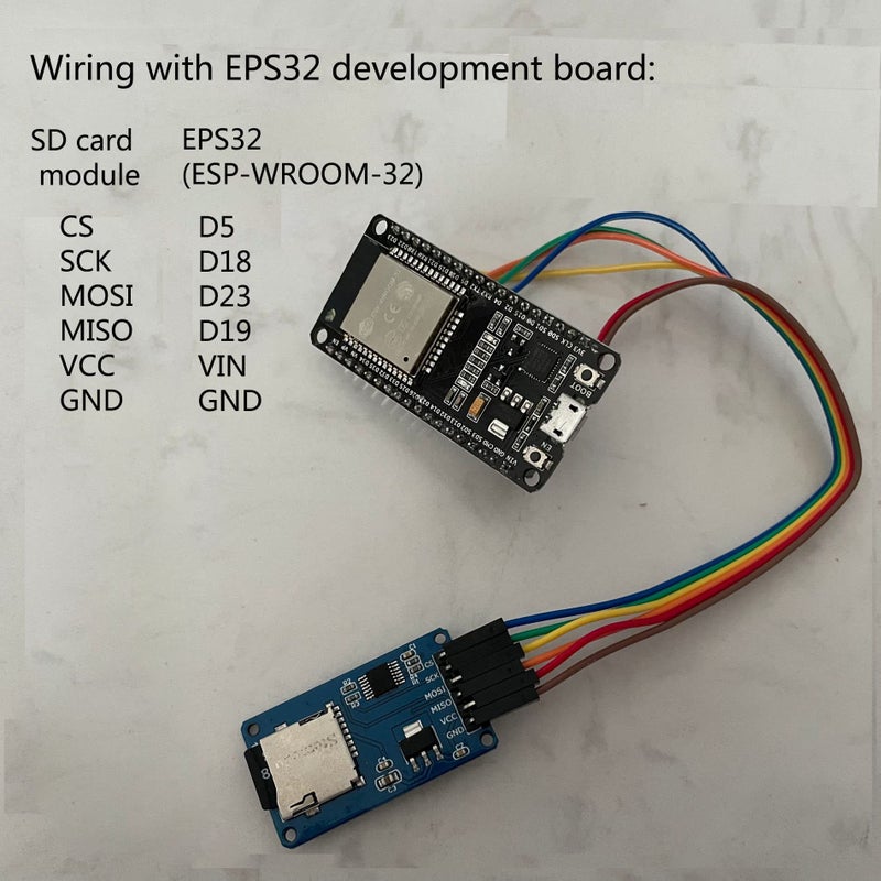 Wishiot 5pcs SD Card Module Mini TF Card Reader Sensor with SPI Interface Onboard Level Conversion +1pc 40P Male to Female Dupont Cable for Arduino Mega2560 Nano ESP8266 ESP32 Wemos D1 Mini - Image 3