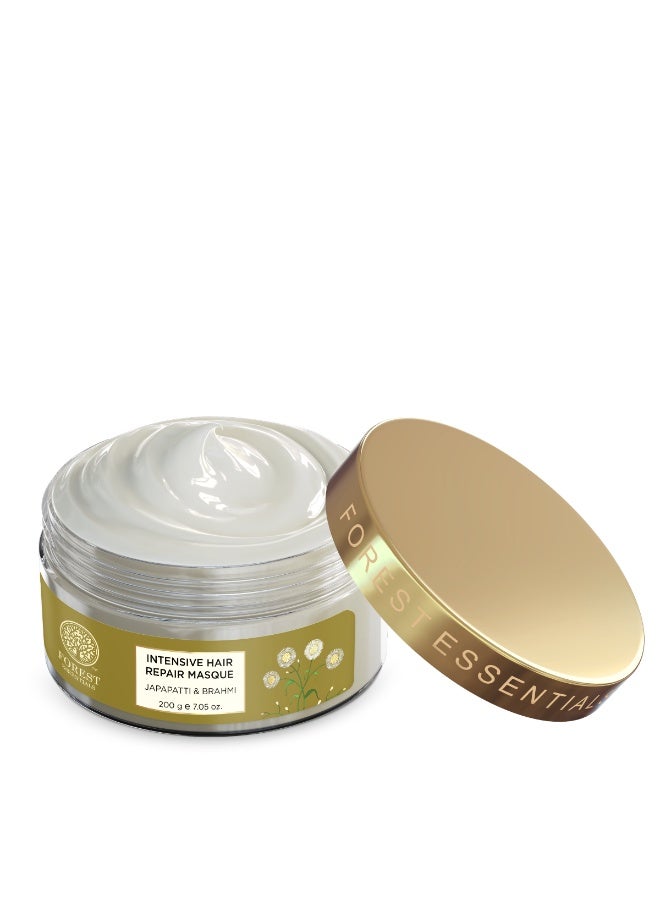 فورست اسينشالز زيت اللوز العضوي المعصور على البارد من فوريست إسينشالز 200 مل، وقناع إصلاح الشعر المكثف من جاباباتي وبراهمي 200 غ (قناع للشعر)، وجل مرطب خفيف للوجه بماء الورد النقي 50 غ (جل للوجه). - Image 2