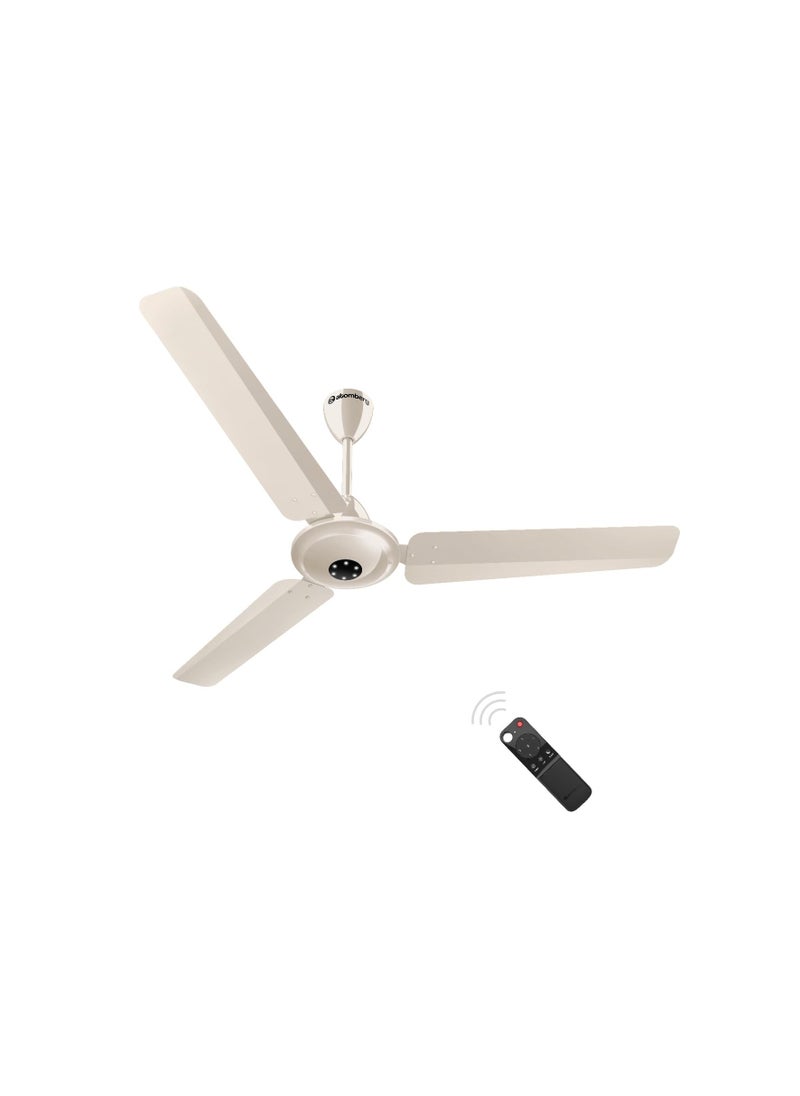 Generic - atomberg Efficio Alpha 1200mm BLDC Ceiling Fan with Remote Control | BEE 5 star Rated Energy Efficient Ceiling Fan | High Air Delivery with LED Indicators | 1+1 Year Warranty (Gloss Ivory) - Image 1