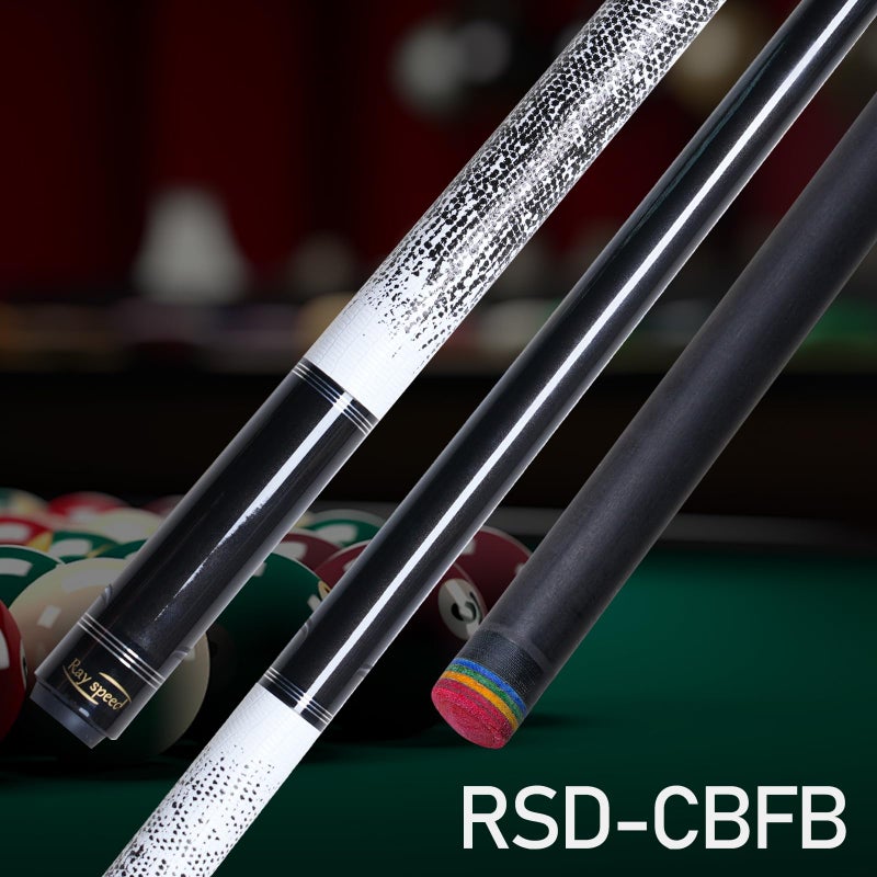 Ray speed Carbon Fiber Pool Cue Stick 12.5mm Rainbow Tip Low Deflection Pool Stick with Uni-loc Pin Joint and Extension Pool Stick-20 oz - Image 2