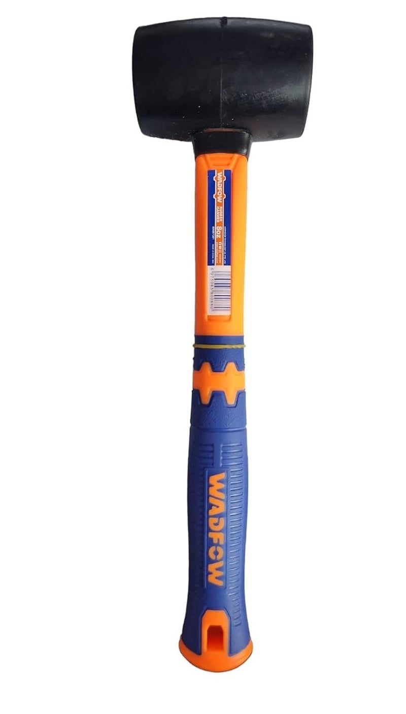 WADFOW Rubber Hammer Rubber Mallet with ShockAbsorbing Fibreglass Handle Textured Cushion Grip WITH 1 YEAR SERVICE WARRANTY - Image 3