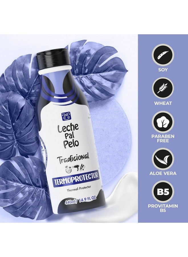 Hair Thermal Protectant Leave-In-Treatment With Natural Soy, Wheat And Aloe Vera, 14.9 Oz.