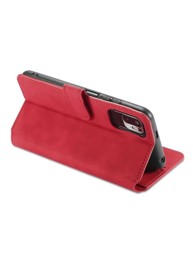 Dg Ming Case For Xiaomi Redmi Note 10 5G Retro Oil Side Horizontal Flip Leather Case with Holder & Card Slots & Wallet - Image 5