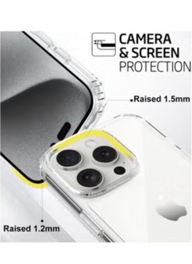 Raxoom iPhone 16 Pro 6.3 inch Slim Crystal Clear TPU Case – Shockproof, Anti-Scratch Protective Cover - Image 4