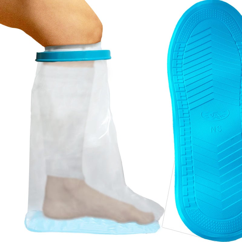 Tideshake NonSlip Waterproof Leg Cast Cover for Showering Reusable Adult Short Leg Cast Protector Cast Covers for Shower Leg Cast Bag for Shower Cast Cover for Showering Foot