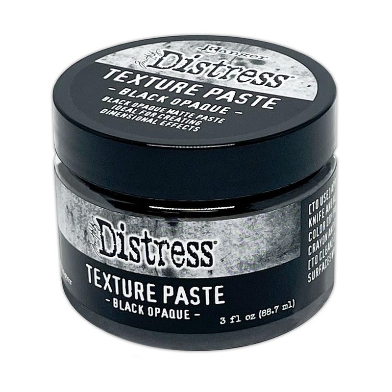 Tim Holtz Ranger Tim Holtz Distress Texture Paste-Black Opaque, 3 fl oz Jar - Image 2