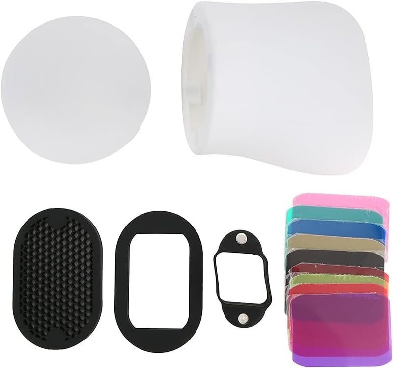 Softbox Filter with Beehive Grid for Camera Flashlight Portable Narrow Beam Control - Image 1