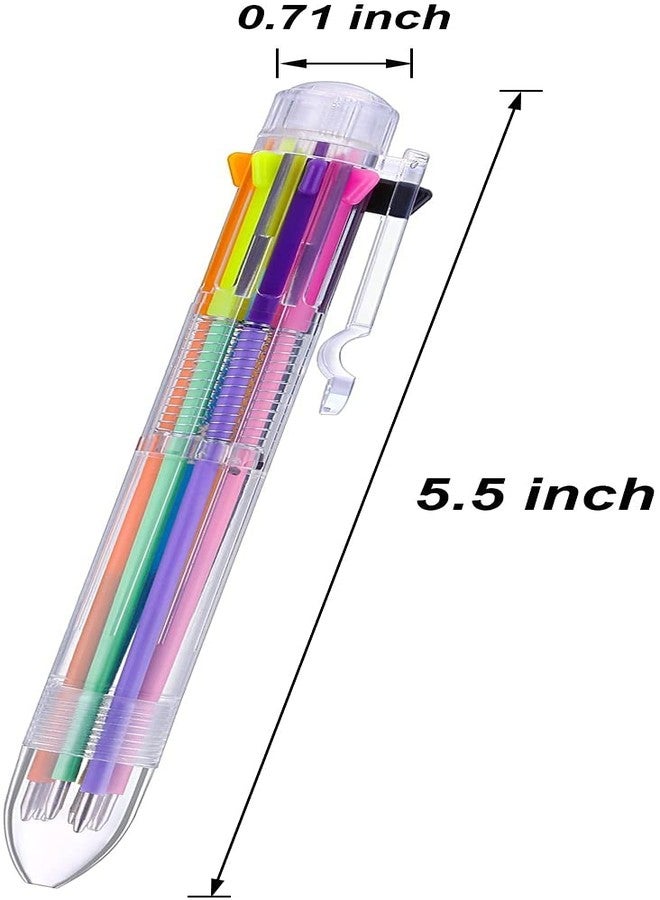 ArtBee 8 in 1 Retractable Ballpoint Pens, 8 Vivid Colors in Every Pen, Best for Smooth Writing (2) - Image 2