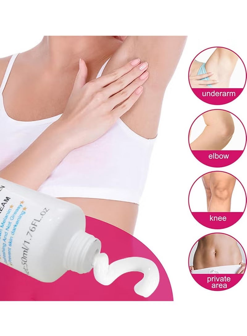 Kojic Acid Skin Lightening Cream, Underarm Cream, Intimate Area Dark Spot Remover, for Body, Underarms, Armpit, Knees, Legs and Inner Thigh Cream for Acanthosis Nigricans, Non-Greasy - Image 4