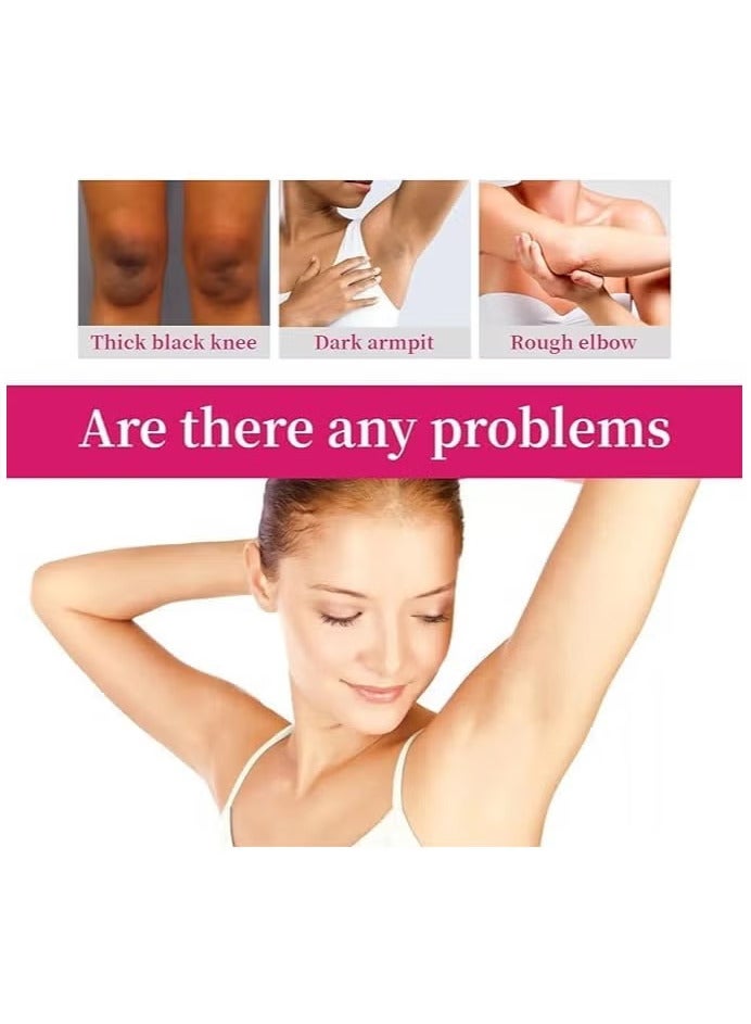 Kojic Acid Skin Lightening Cream, Underarm Cream, Intimate Area Dark Spot Remover, for Body, Underarms, Armpit, Knees, Legs and Inner Thigh Cream for Acanthosis Nigricans, Non-Greasy - Image 3