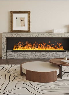 Generic Smart Furniture Decorative Steam Flame Fireplace Matches Popping Sound 3D Water Vapor Electric Chimney  - Image 2