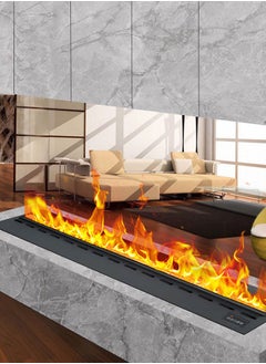 Generic Smart Furniture Decorative Steam Flame Fireplace Matches Popping Sound 3D Water Vapor Electric Chimney  - Image 1