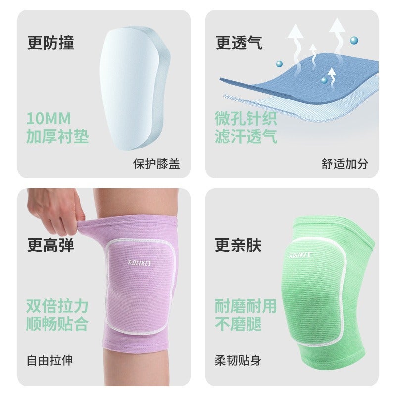 AOLIKES Anti-Collision Knee Pads for Sports, Dance, Roller Skating, Football, Thickened Sponge Protection for Men and Women, All Seasons - Image 3